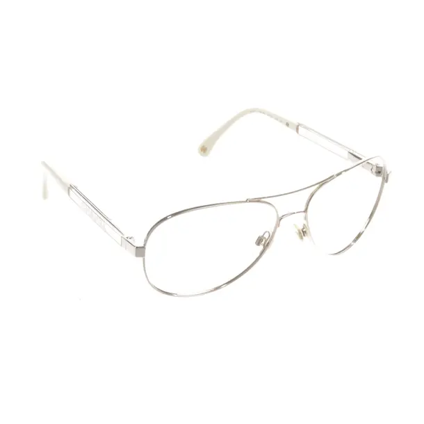 Brillengestell, in Silber, Metall (metallisch, metallisiert), Chanel