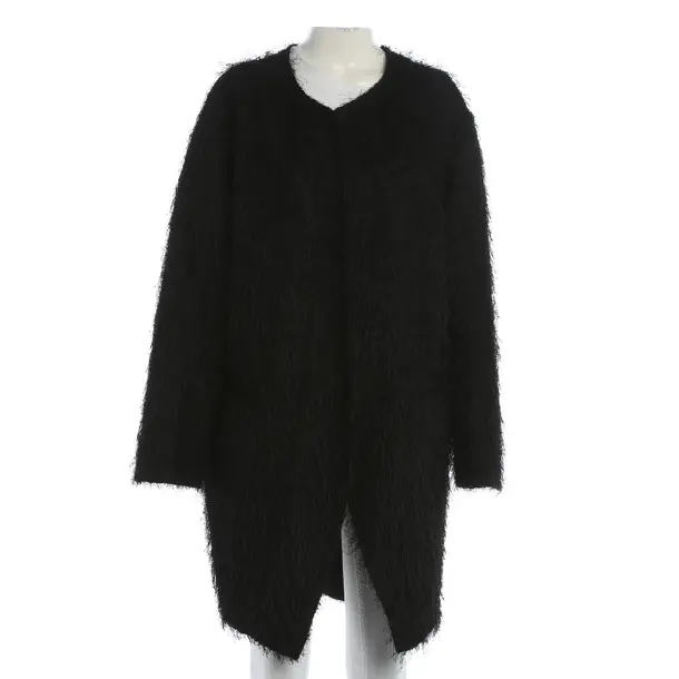 Mid-Season Coat, in Black, Polyester, Sandro
