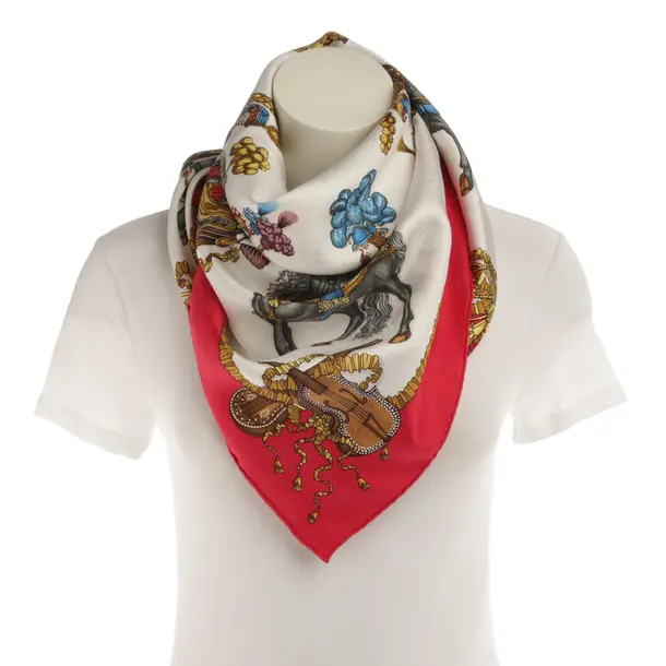 Shawl, in Multicolored, Silk, Hermès