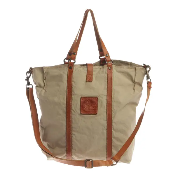 Shopper Bag, in Beige, Cotton, Campomaggi