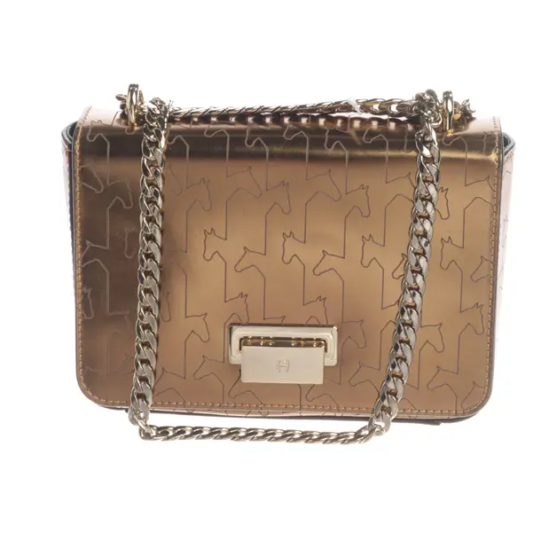 Shoulder Bag, in Gold, Leather, Aigner