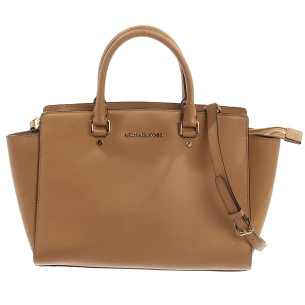 Handtasche, in Hellbraun, Leder, Michael Kors