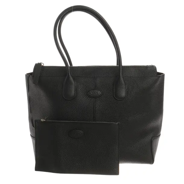 Shoulder Bag, in Black, Leather, Tod´s