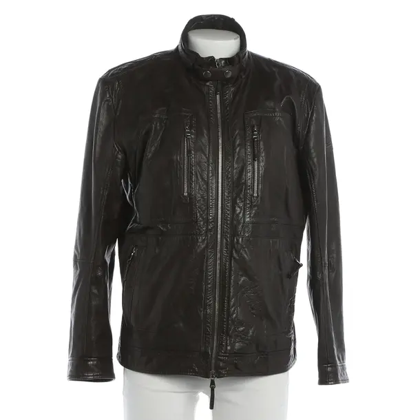 Giacca in pelle, in Marrone, Pelle, Hugo Boss Etichetta Nera