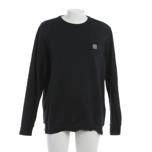 Sweatshirt, in Dunkelgrau, Baumwolle, Stone Island