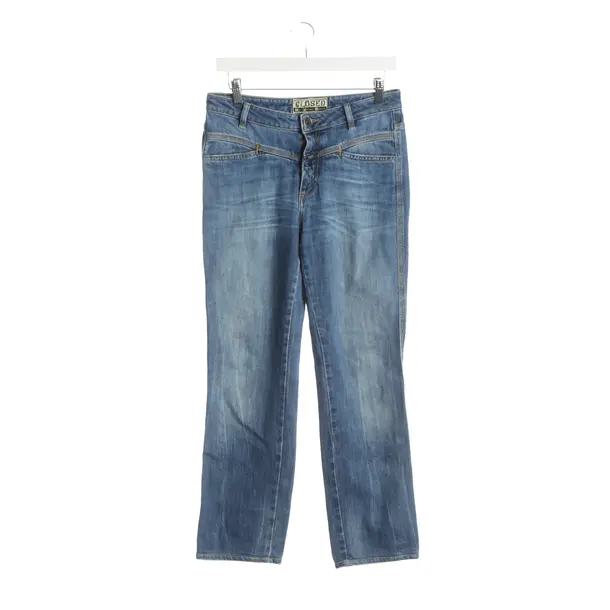 Straight Fit Jeans, in Navy, Cotton, Closed