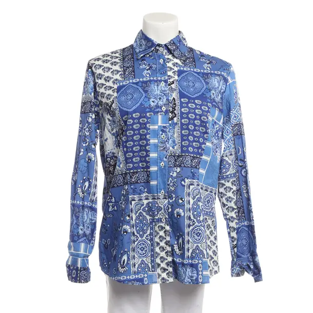 Bluse, in Blau, Baumwolle, Van Laack