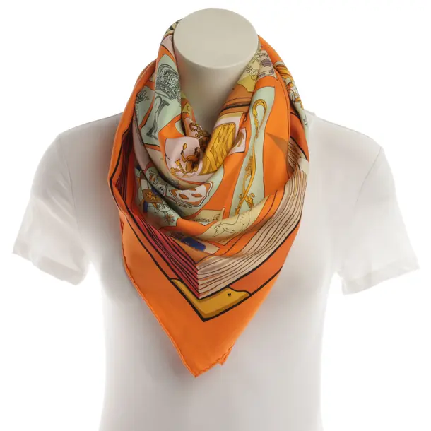 Shawl, in Multicolored, Silk, Hermès