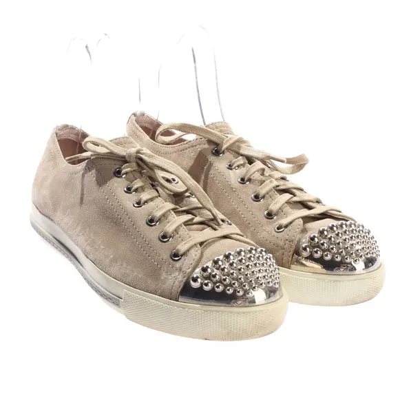 Sneaker, in Hellbraun, Miu Miu