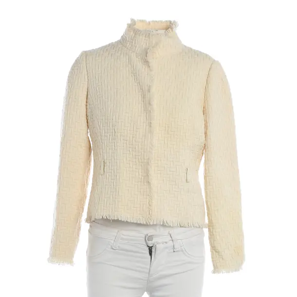 Blazer, in Cream, Wool, Paule Ka