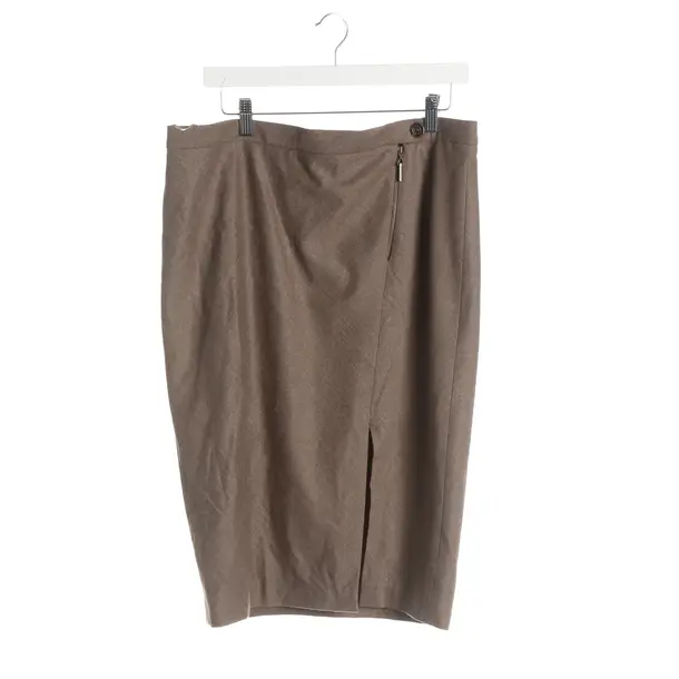 Skirt, in Brown, Wool, Brunello Cucinelli