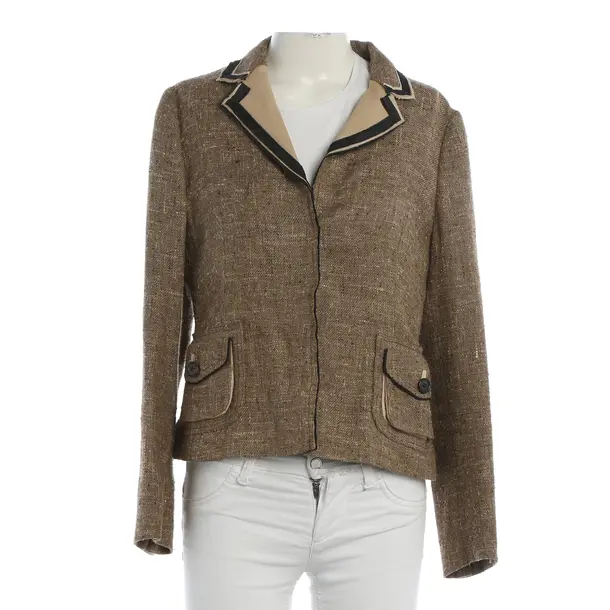 Blazer, in Marrone, Seta, Prada