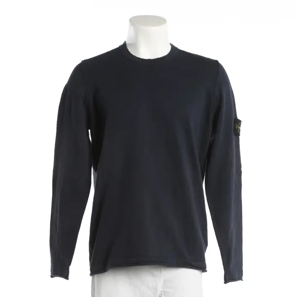 Jumper, in Navy, Cotton, Stone Island
