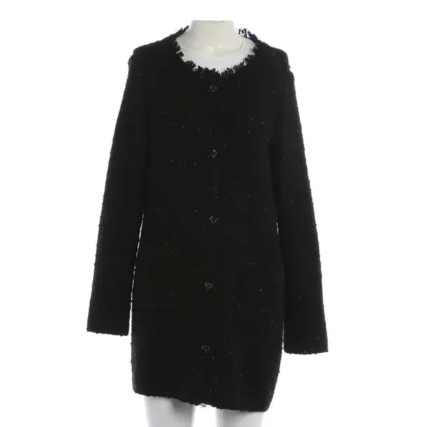 Mid-Season Coat, in Black, Wool, Marc Cain