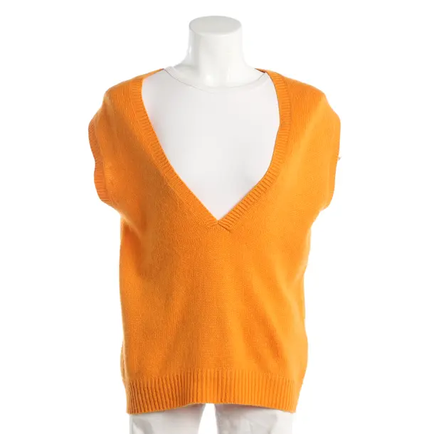 Pullunder, in Orange, Kaschmir, Lisa Yang