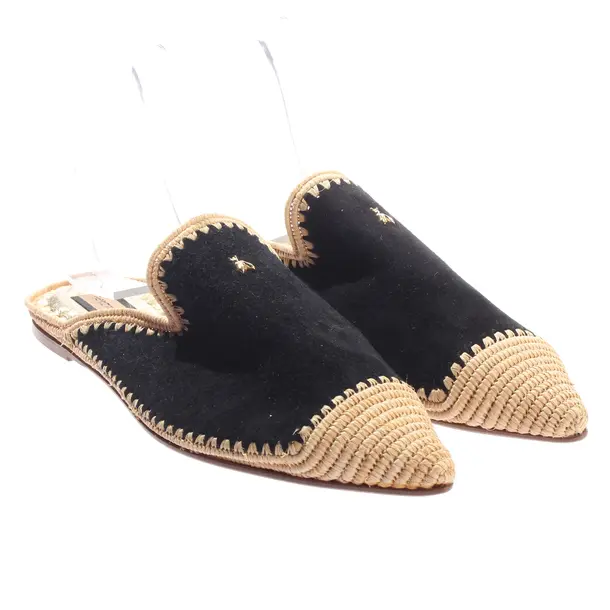 Mules, in Black, Patrizia Pepe