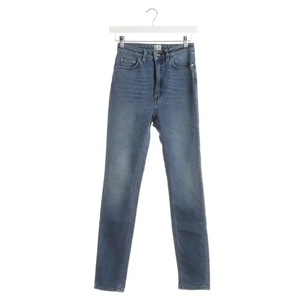 Skinny Jeans, in Blue, Cotton, Totême