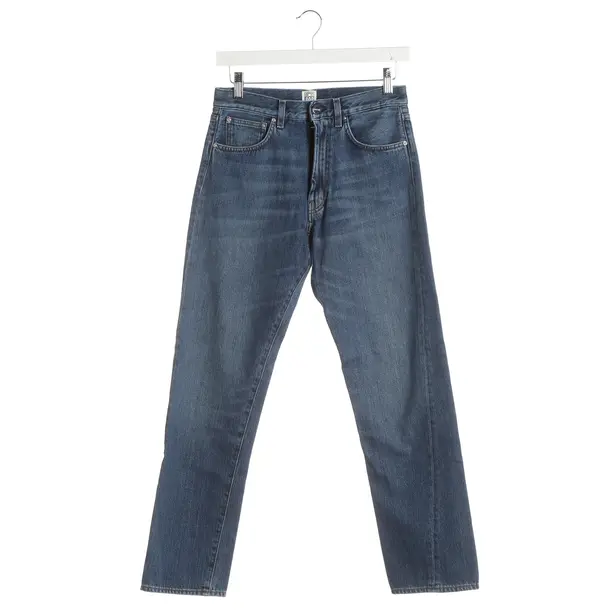 Jeans Slim Fit, in Blau, Baumwolle, Totême