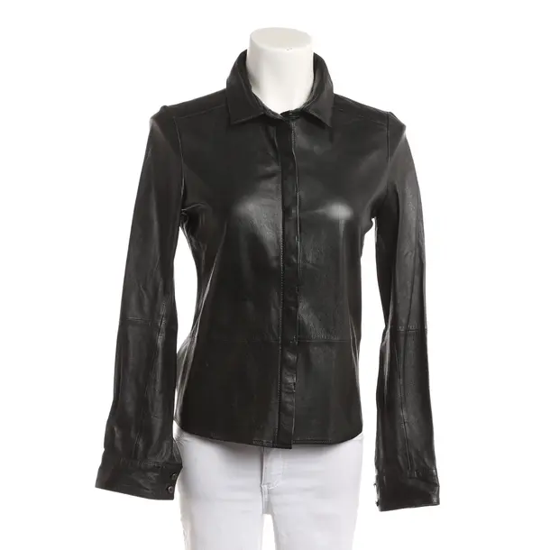 Blouse, in Black, Leather, Repeat