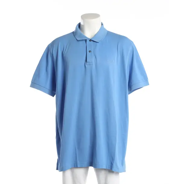 Polo Shirt, in Blue, Cotton, Hugo Boss Green