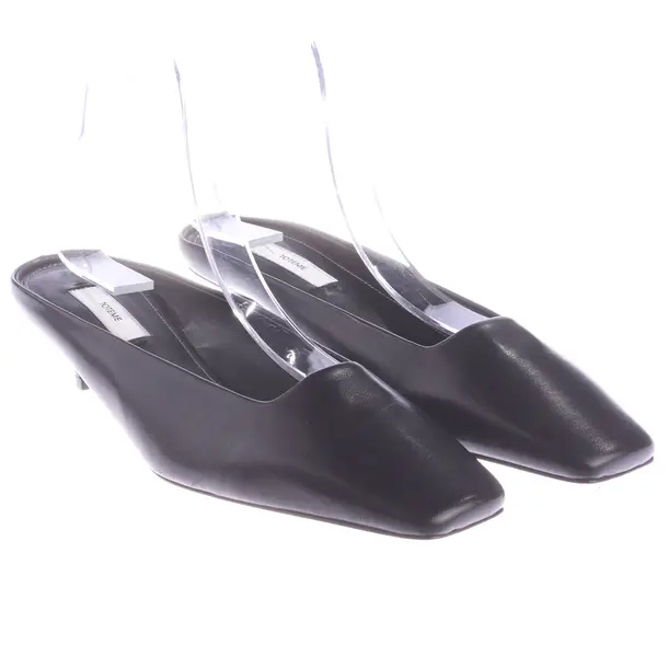 Heeled Mules, in Black, Totême