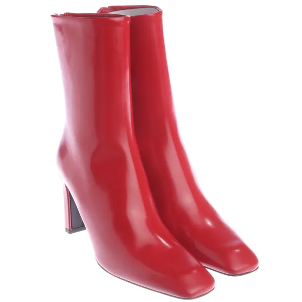 Ankle Boots, in Red, Totême