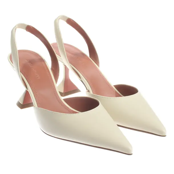 Slingbacks, in Beige, Amina Muaddi