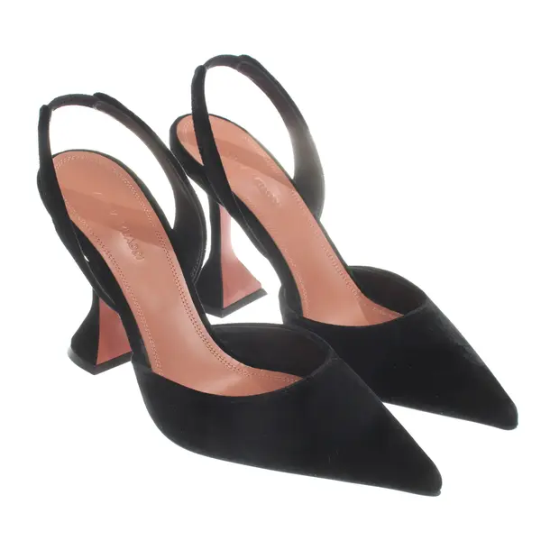Slingbacks, in Schwarz, Amina Muaddi