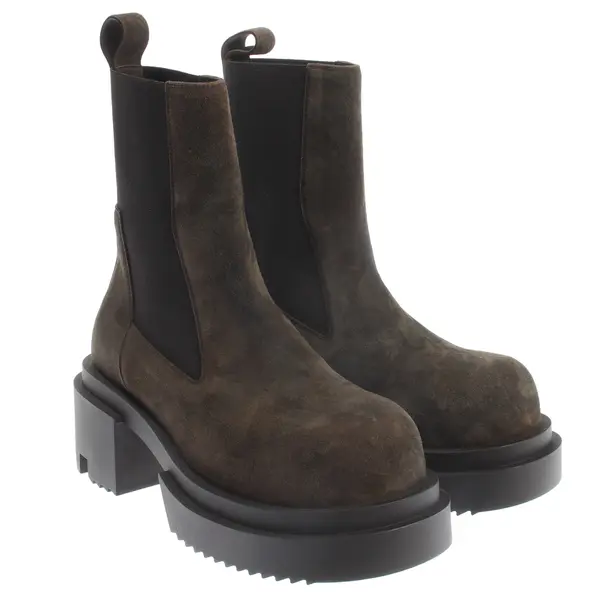 Ankle Boots, in Dark Brown, Rick Owens