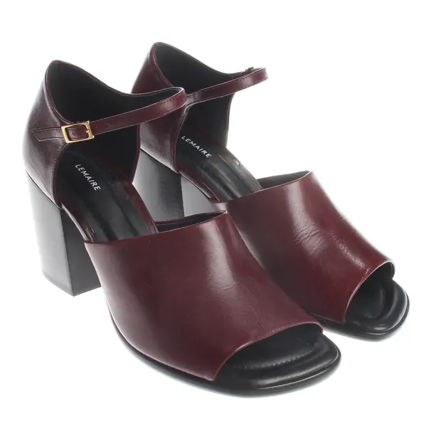 Heeled Sandals, in Bordeaux, Lemaire