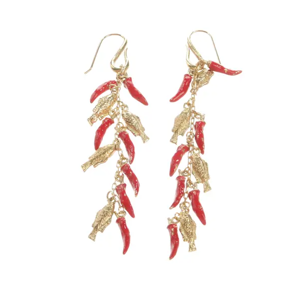 Earrings, in Gold, Metal (metallic, metallized), Alémais