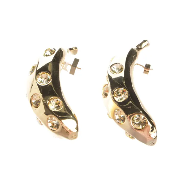 Ohrringe, in Gold, Metall (metallisch, metallisiert), Jacquemus