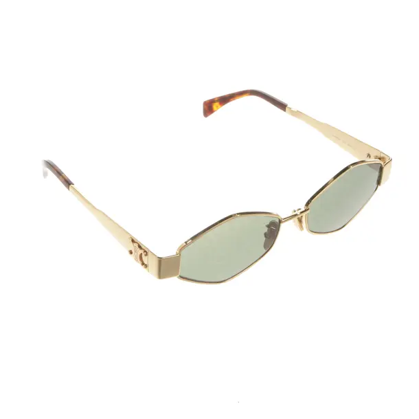 Sunglasses, in Gold, Metal / Natural Material, Céline