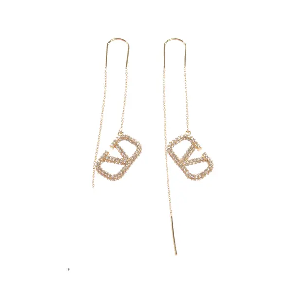 Ohrringe, in Gold, Metall (metallisch, metallisiert), Valentino