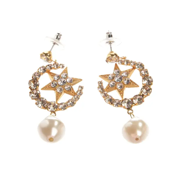 Earrings, in Gold, Metal (metallic, metallized), Jennifer Behr