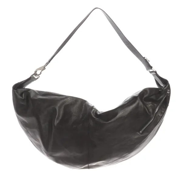 Cross Body Bag, in Dark Brown, Leather, Lemaire