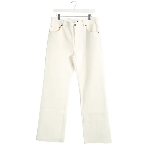 Straight Fit Jeans, in White, Cotton, Gabriela Hearst