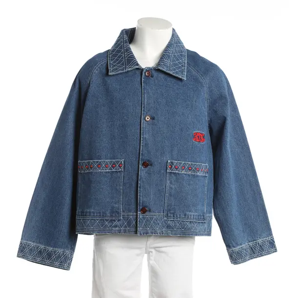 Denim Jacket, in Blue, Wool, Bode
