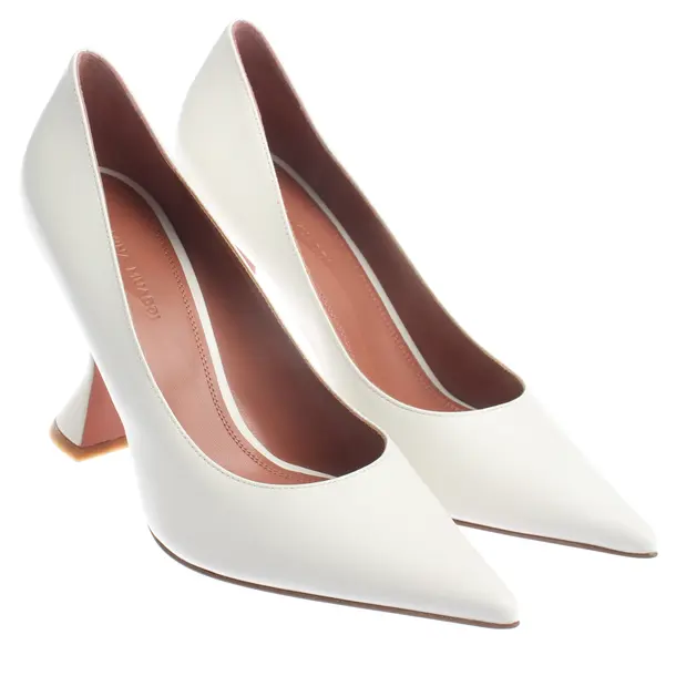 Pumps, in Weiß, Amina Muaddi