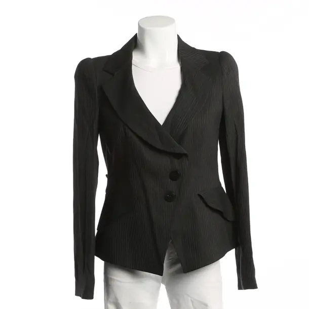Blazer, in Dark Gray, Wool, Armani Collezioni
