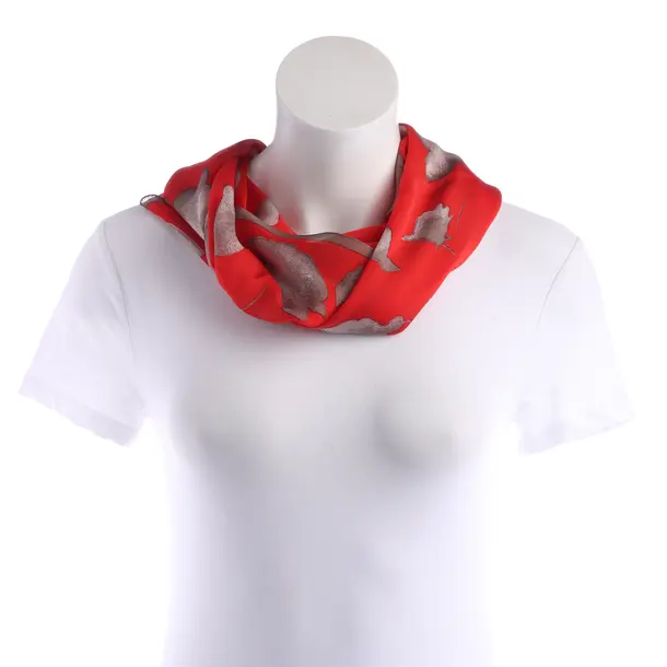 Shawl, in Red, Silk, Giorgio Armani