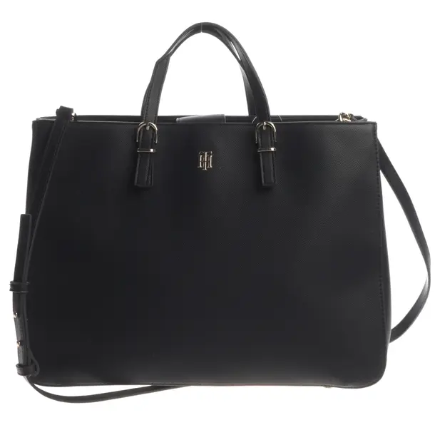 Handbag, in Navy, Leather, Tommy Hilfiger