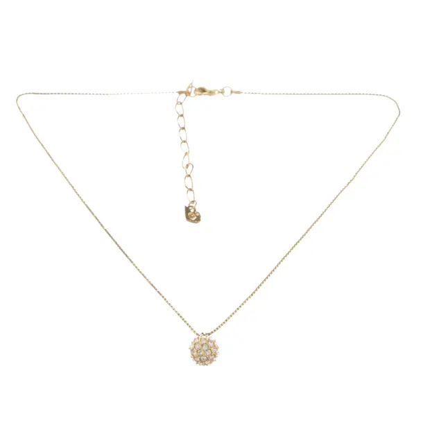 Halskette, in Gold, Metall (metallisch, metallisiert), Swarovski