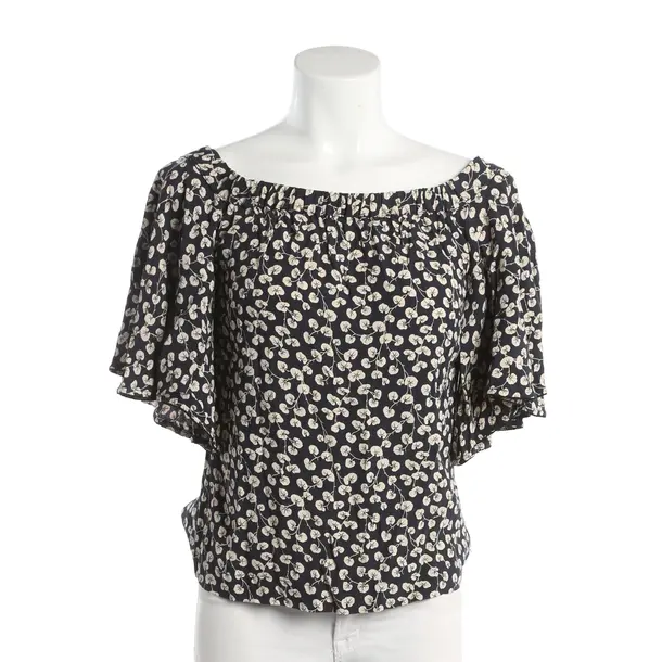 Blouse, in Navy, Viscose, Ganni