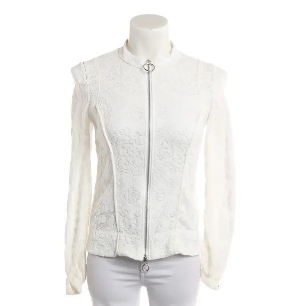 Sweatjacke, in Weiß, Baumwolle, High Use