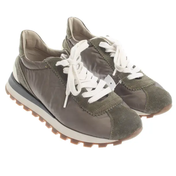 Sneaker, in Verde, Brunello Cucinelli