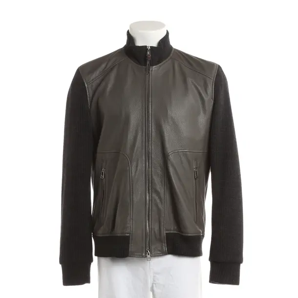 Übergangsjacke, in Grau, Leder, Windsor