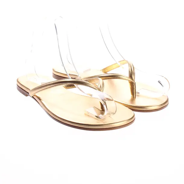 Sandals, in Gold, Gianvito Rossi