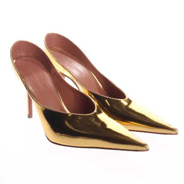 Pumps, in Gold, Amina Muaddi