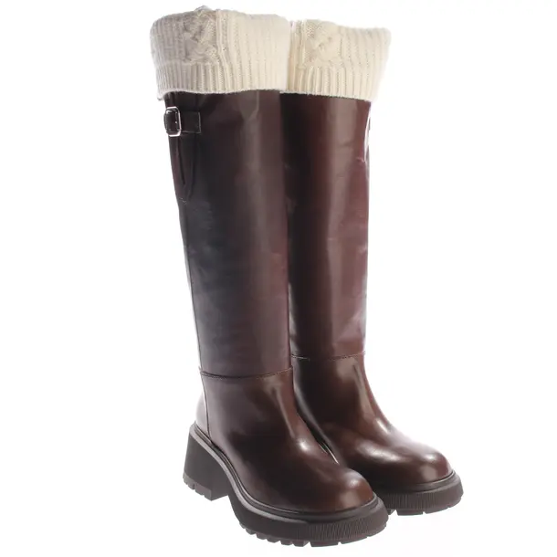 Stiefel, in Dunkelbraun, Jimmy Choo